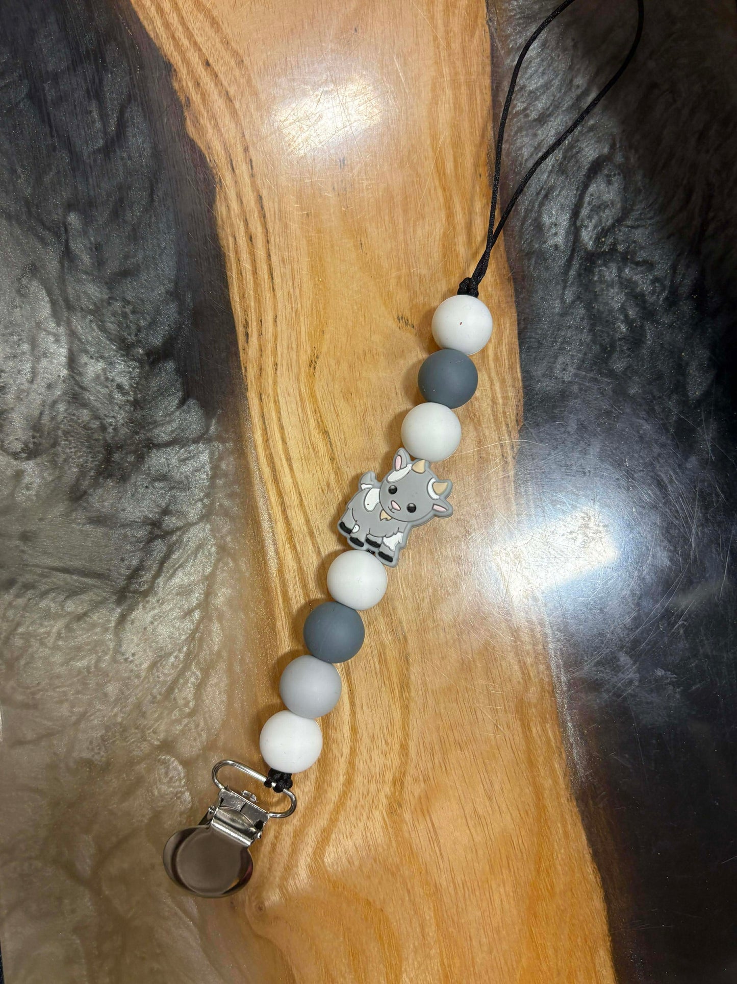 Silicone Bead Soother Clips
