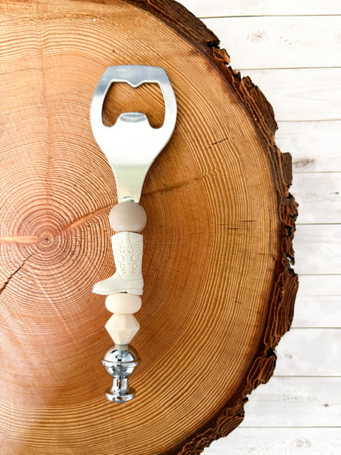 Silicone beaded bottle openers