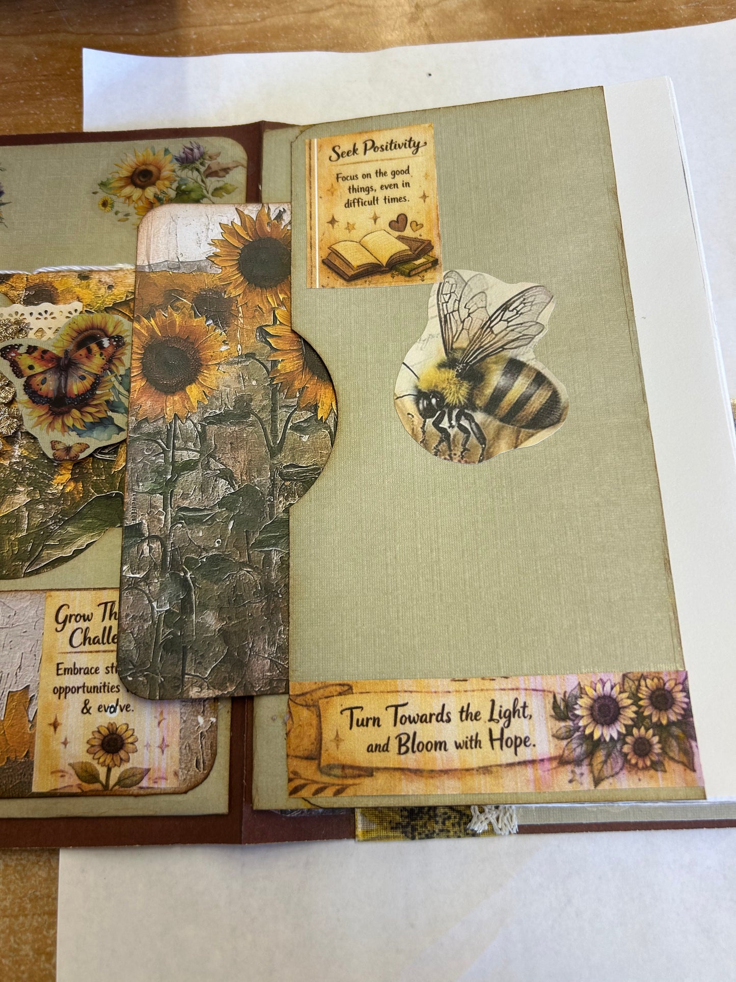 Bees & Sunflower Junk Journal