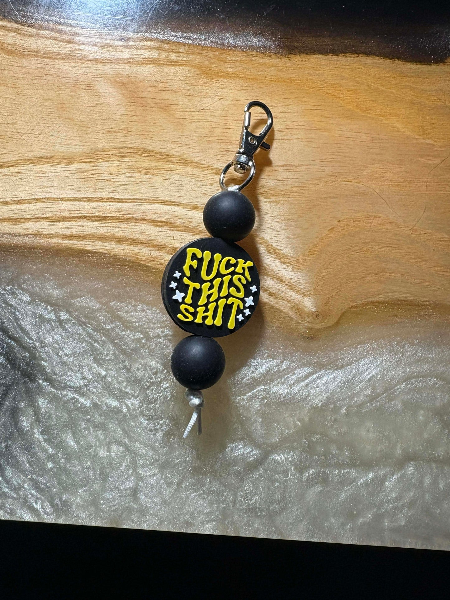Silicone Bead Keychain