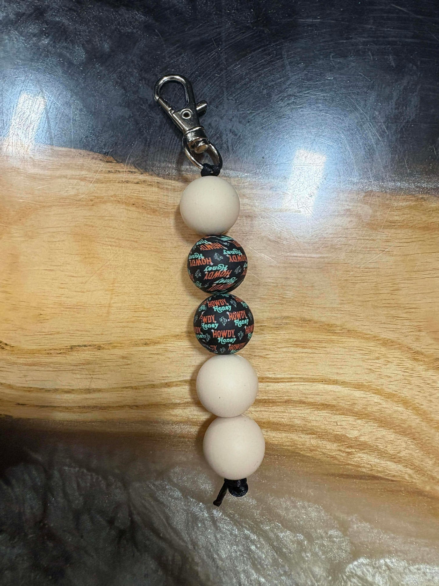 Silicone Bead Keychain