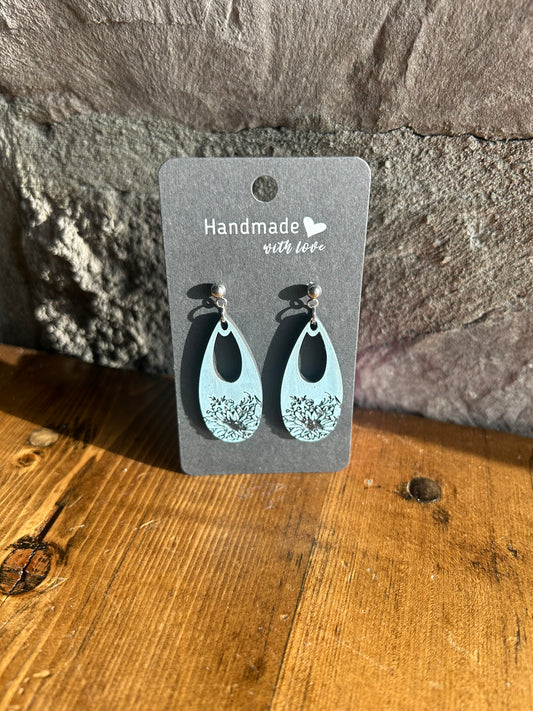 Medium Hoop Floral Earring