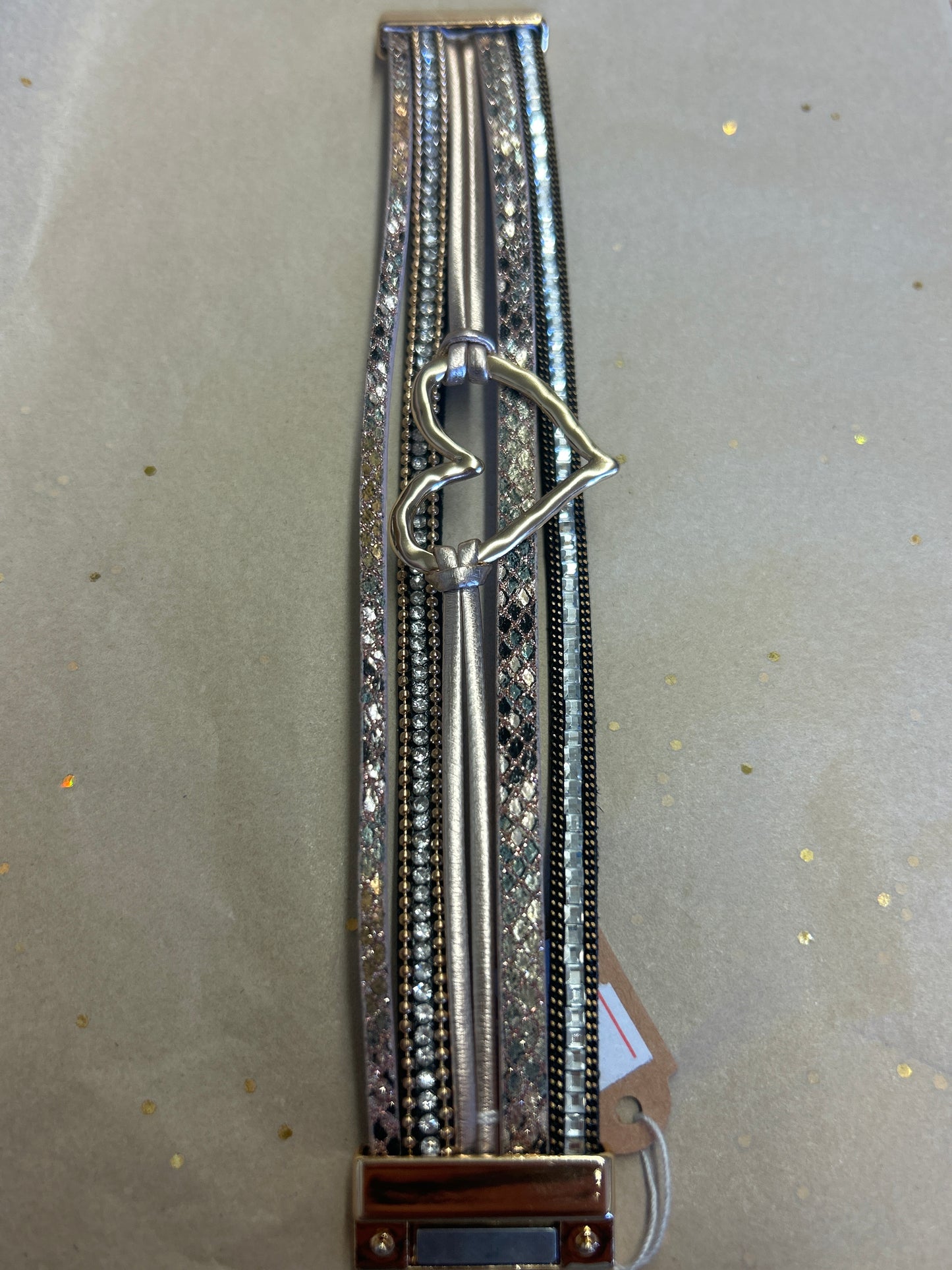 Heart Wrap Bracelet