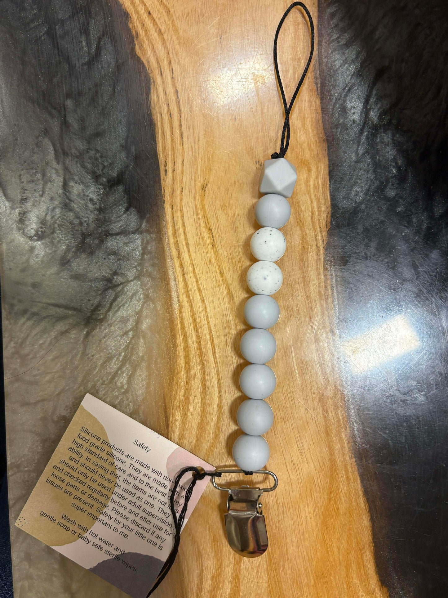 Silicone Bead Soother Clips