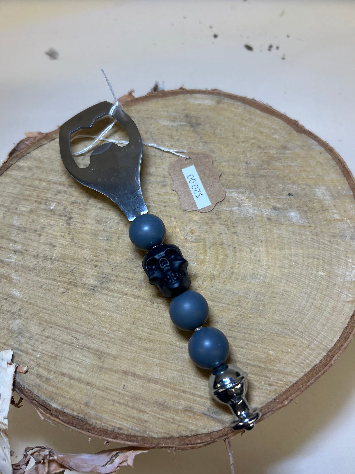 Silicone beaded bottle openers