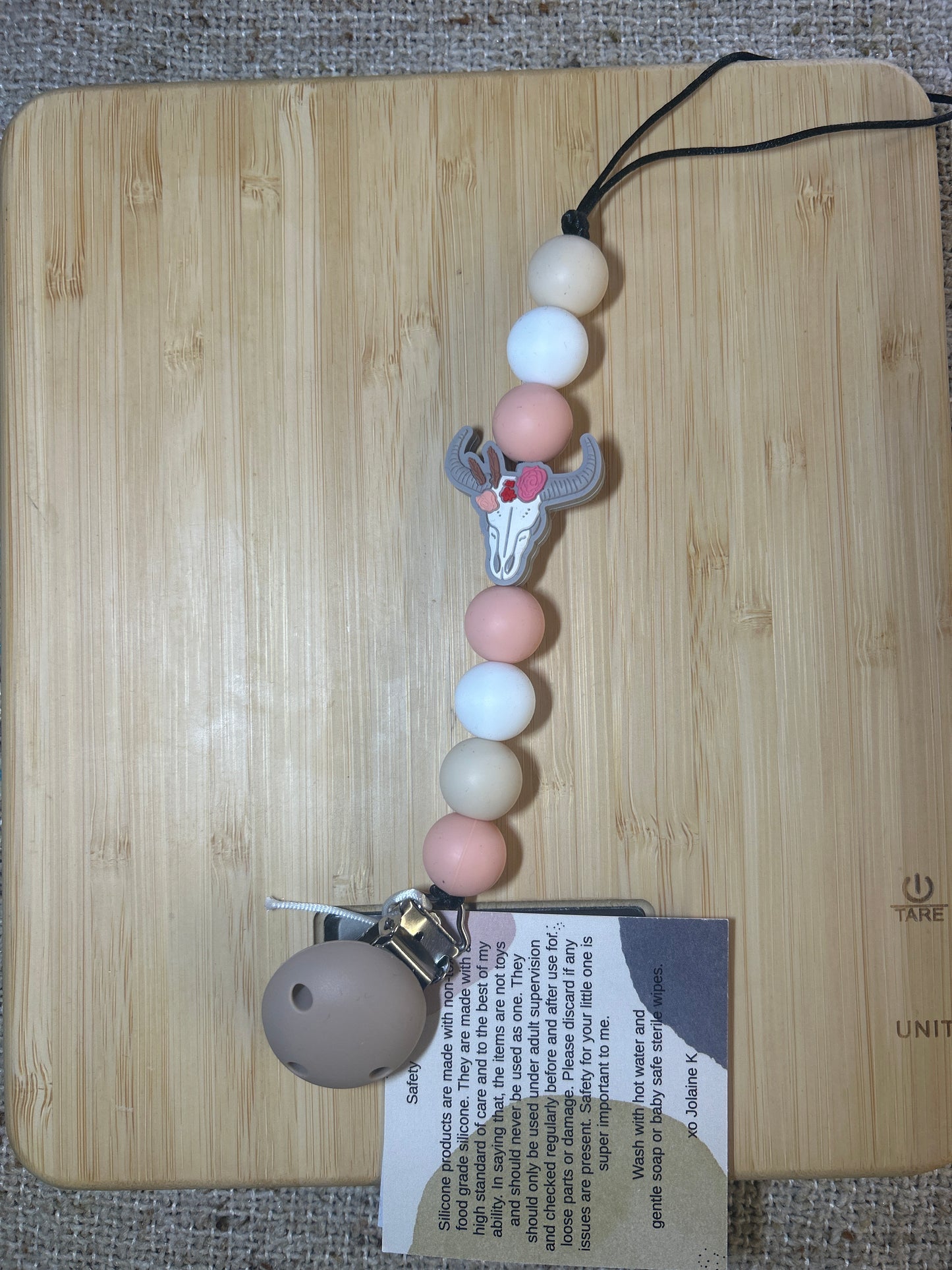 Silicone Bead Soother Clips