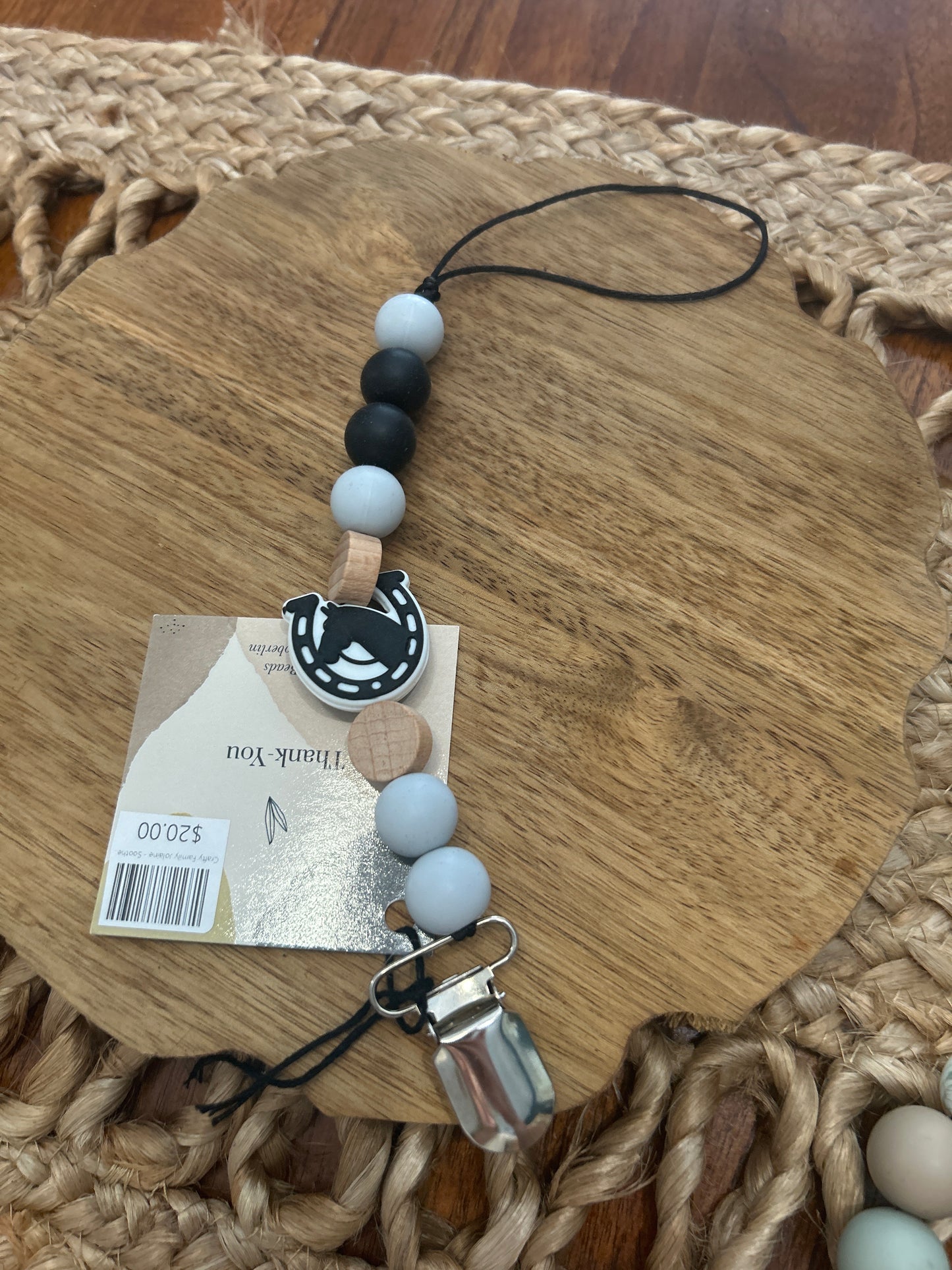Silicone Bead Soother Clips