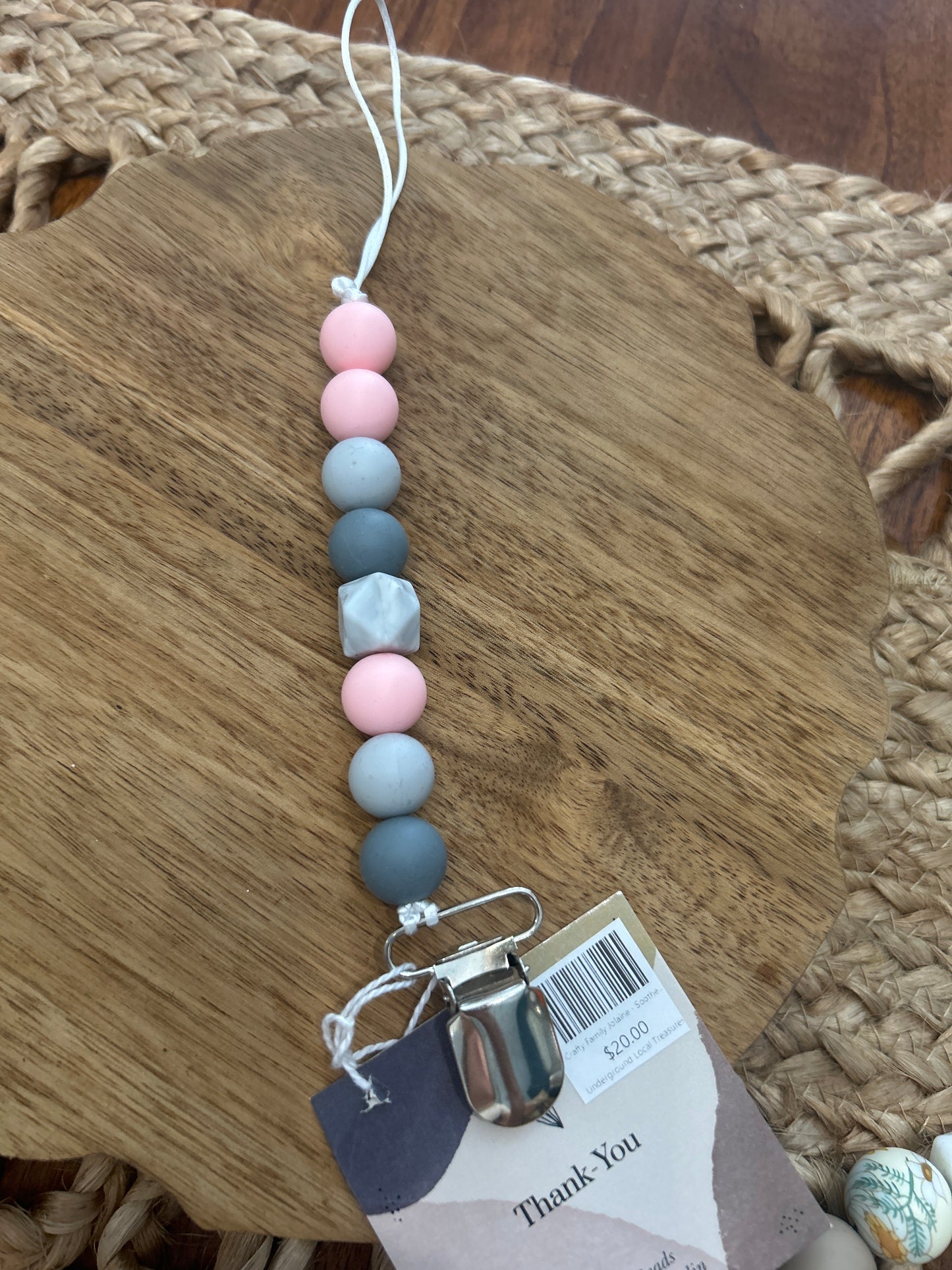 Silicone Bead Soother Clips
