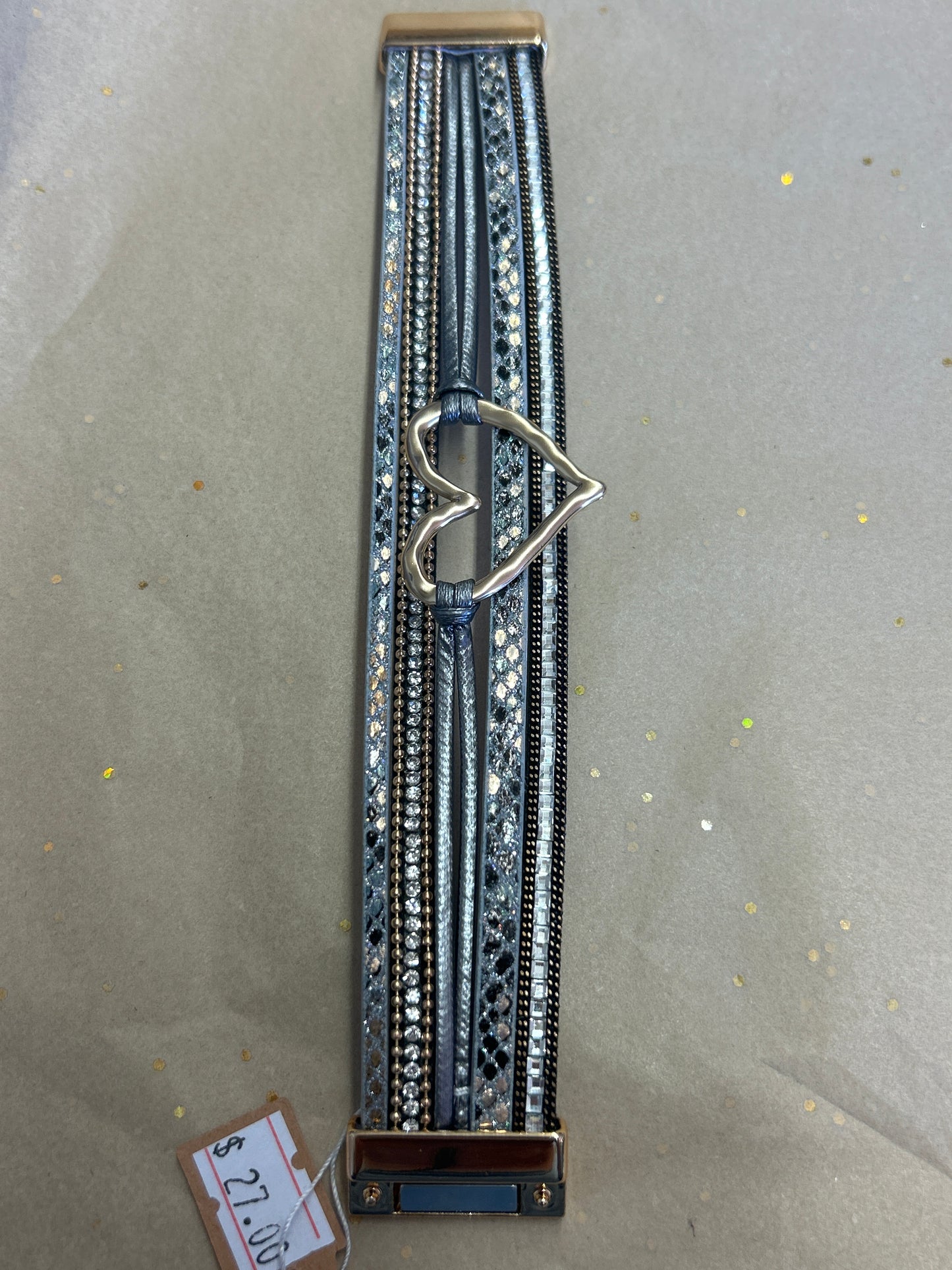 Heart Wrap Bracelet