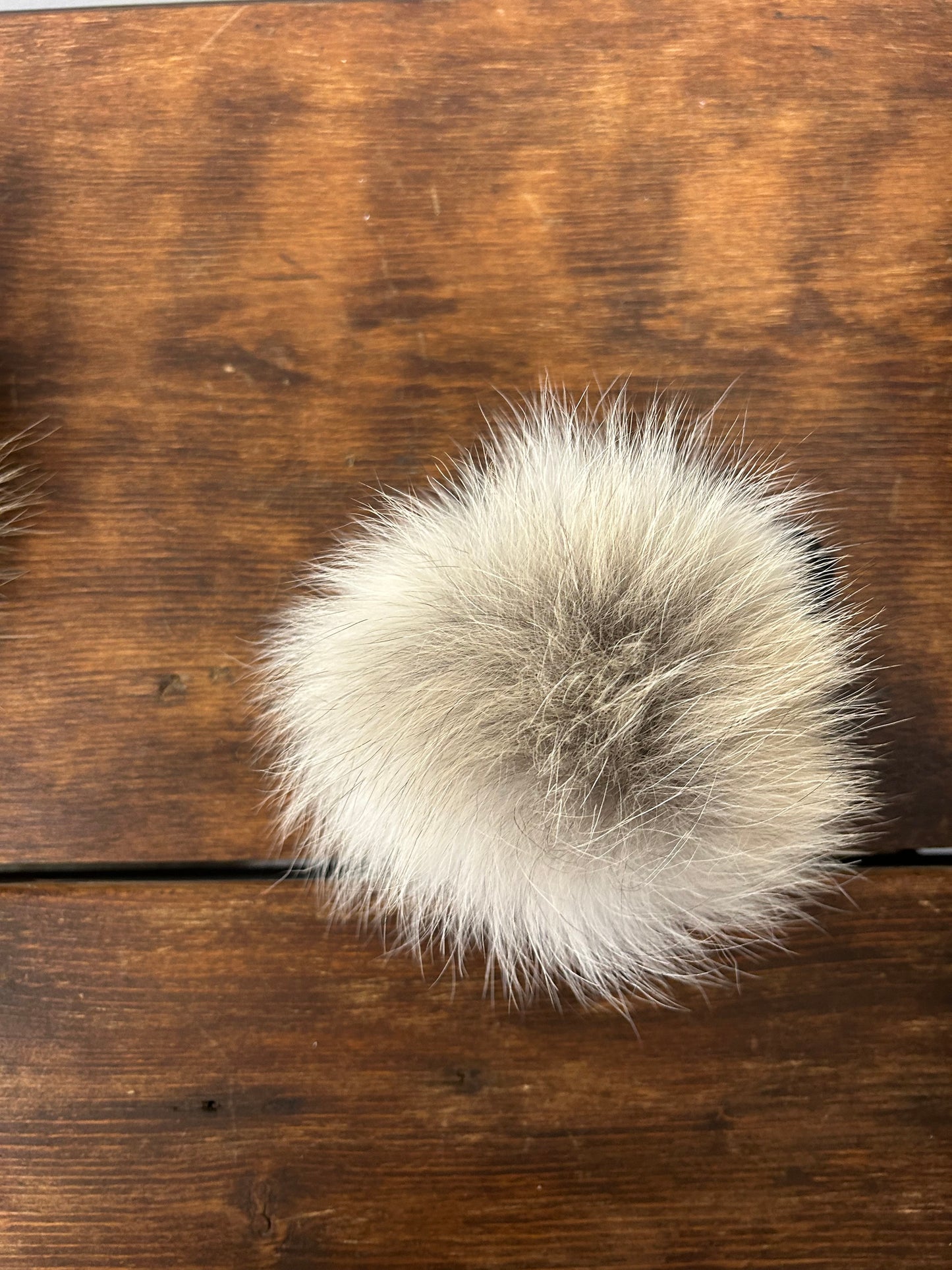 Coyote fur pom pom