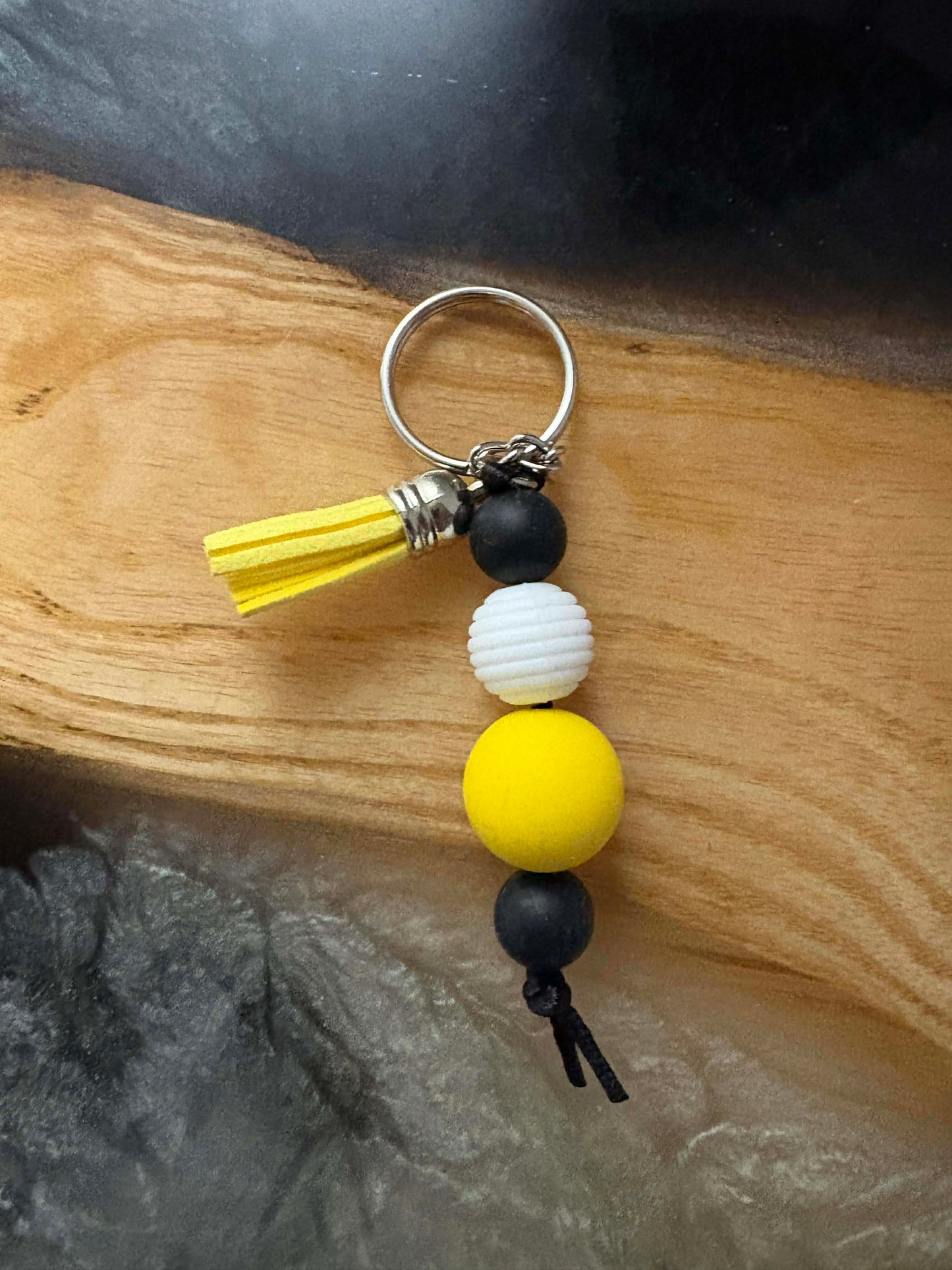 Silicone Bead Keychain