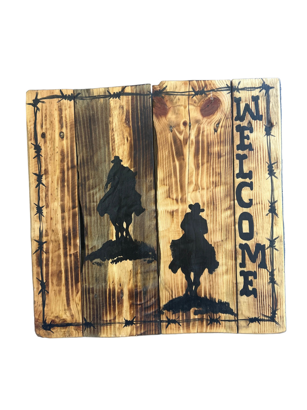 Hand Painted Welcome Sign