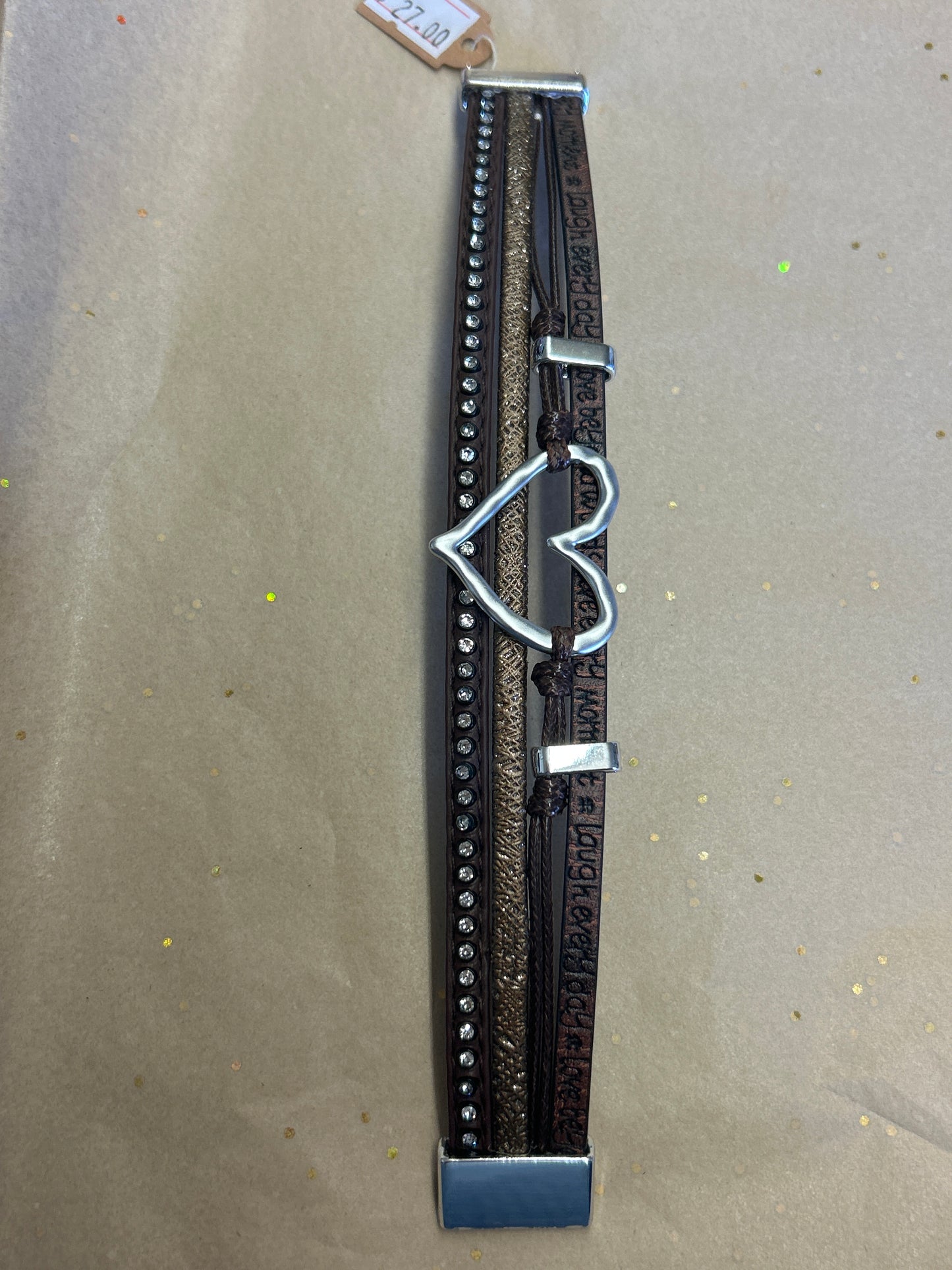 Heart Wrap Bracelet