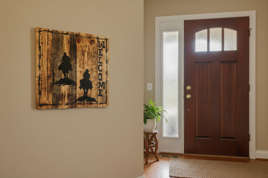 Hand Painted Welcome Sign
