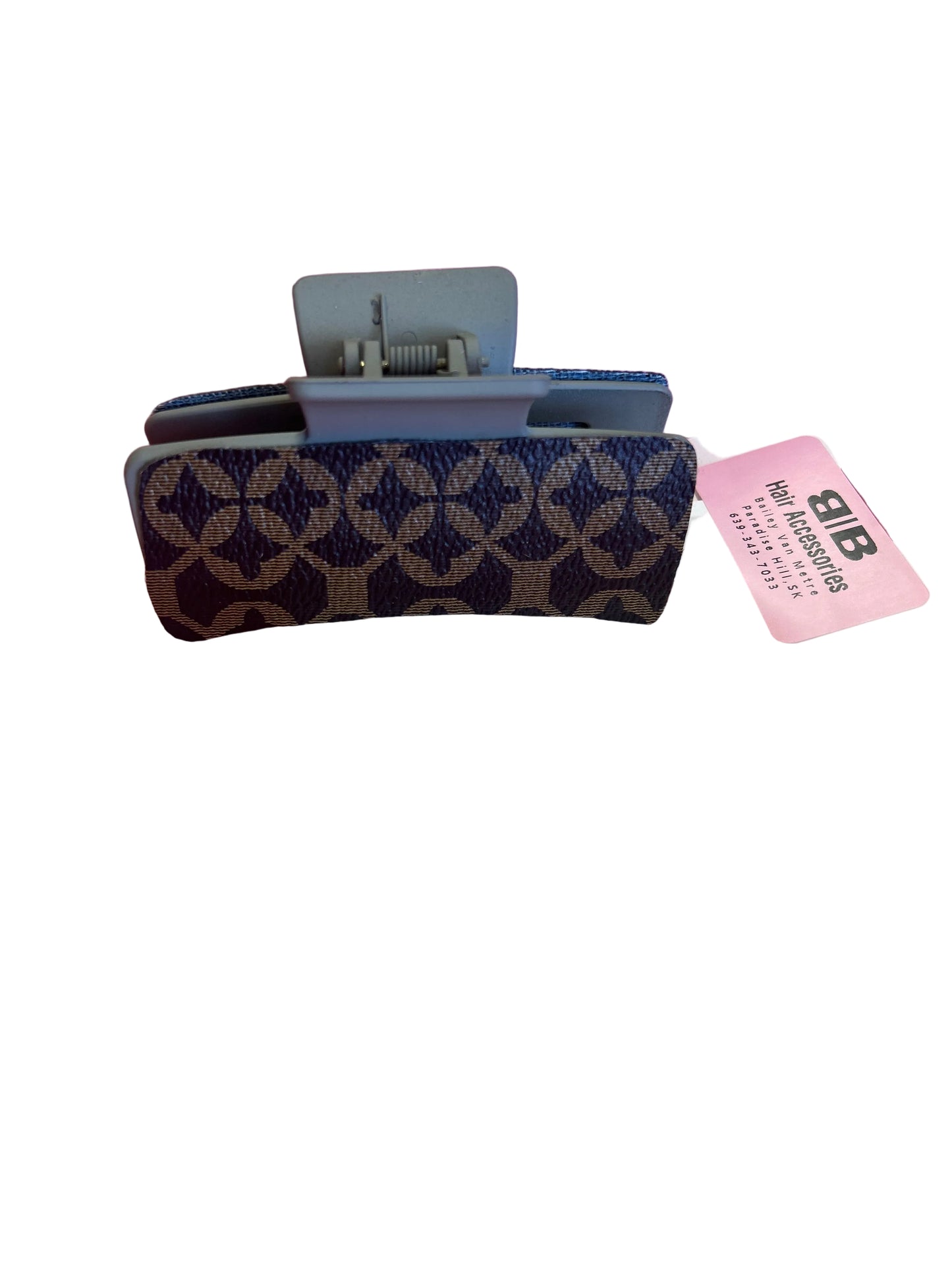 Black/teal medium clip