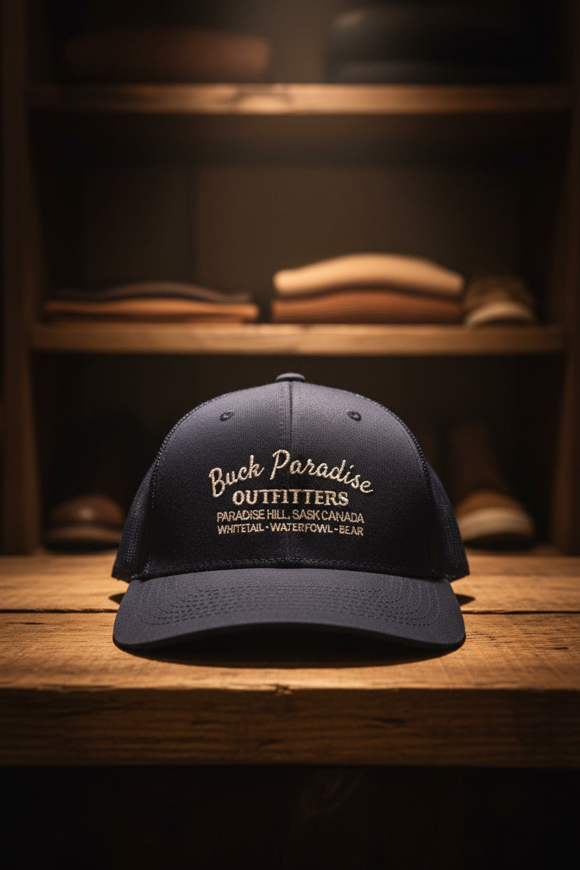 Blue embroidered hat