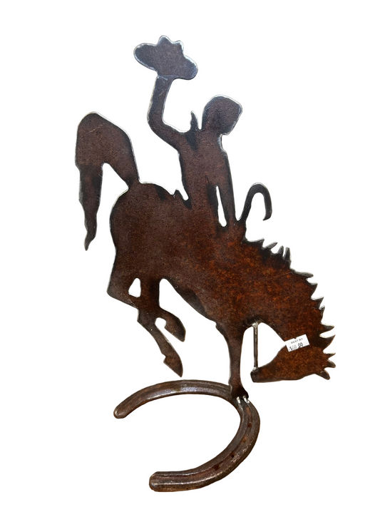 Bucking Bronc Metal Art