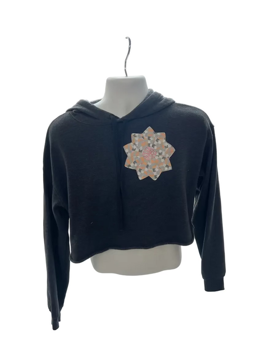Grey Hoodie Orange and Blue Star