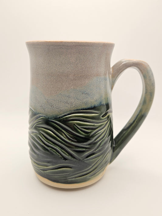 Green Mountain Carved Mug 2