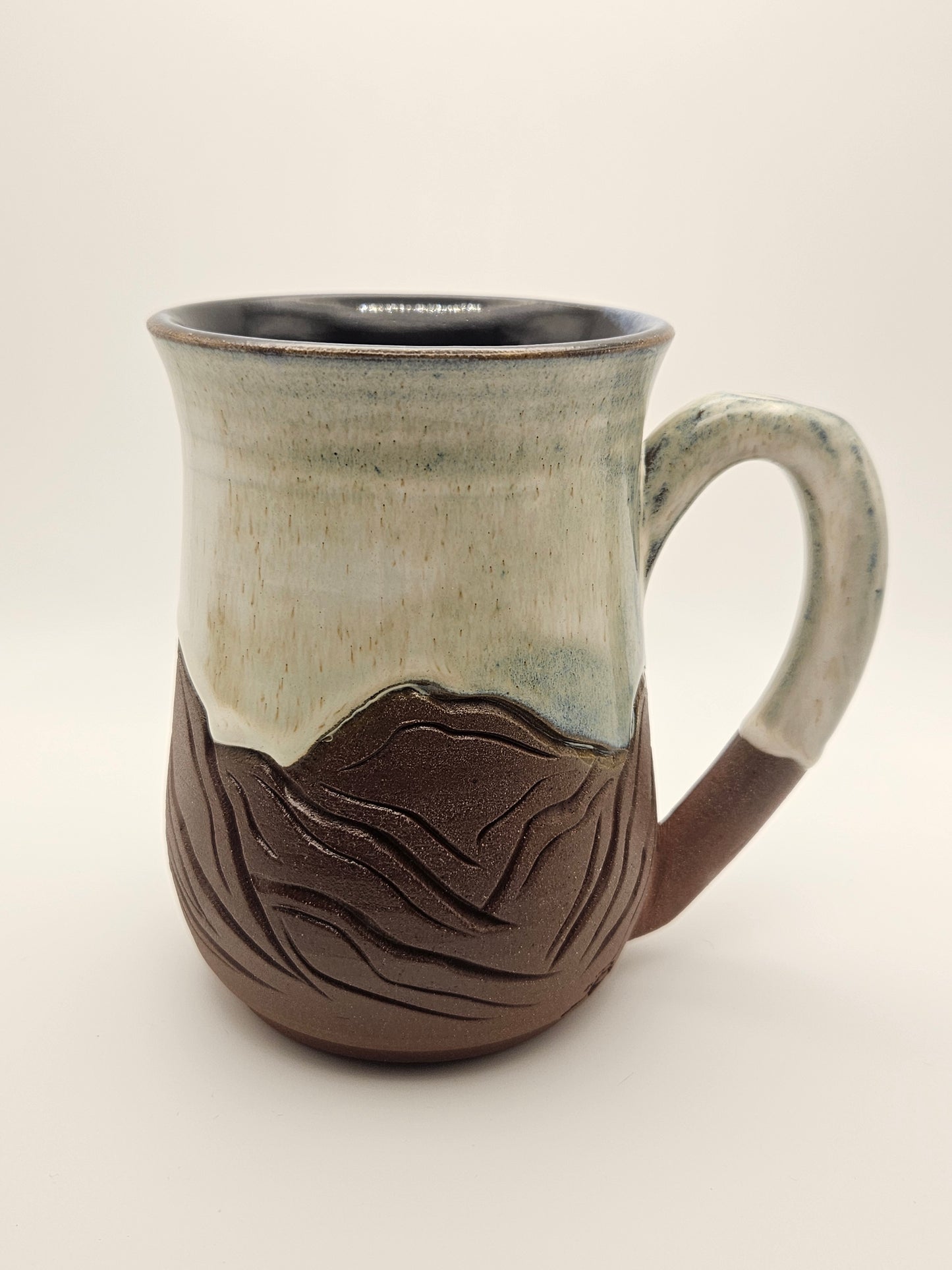 Red Clay Mountain Carved Mug 1
