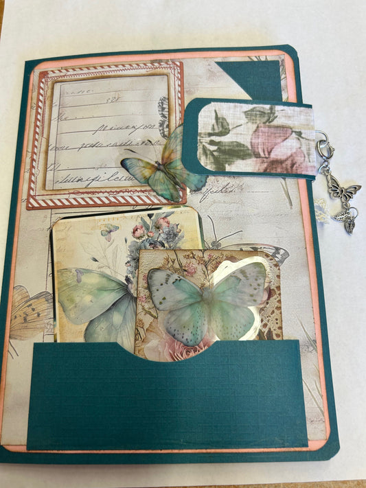 Blue Butterfly Junk Journal
