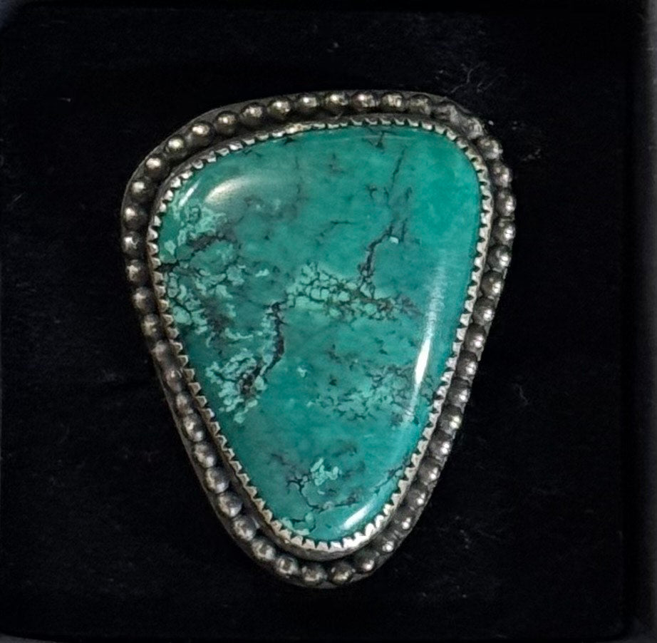 Handmade Sterling Silver & Turquoise Statement Ring