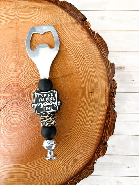 Silicone beaded bottle openers