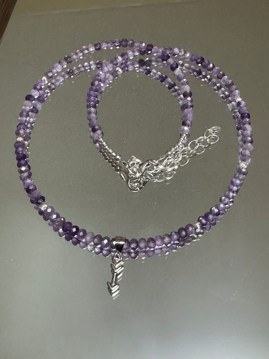 Faceted Amethyst Necklace